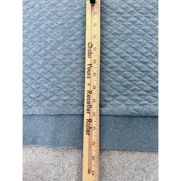 Patagonia Quilt Snap T Pullover Womens Medium Wavy Blue Cotton Cozy Layer 25282 - Picture 6 of 10